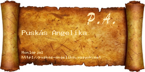 Puskás Angelika névjegykártya